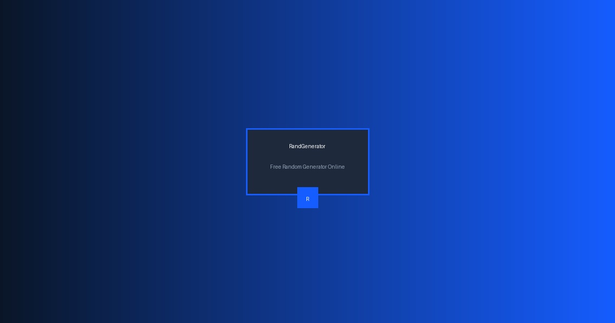Random Hash Generator | Free Online Tool | RandGenerator